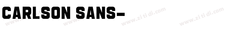 Carlson Sans字体转换